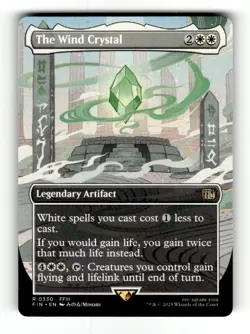 The Wind Crystal - (Borderless) - FINAL FANTASY - NM MTG # 330 - Image 1