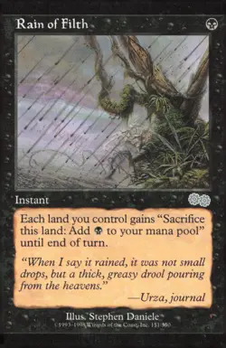 Urza's Saga #151 Rain of Filth - Image 1