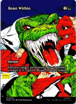 Beast Within (Borderless) M Marvel Universe Eternal-Legal 33 NM NM-LP - Image 1