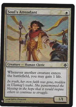 MTG - SOUL'S ATTENDANT - RISE OF THE ELDRAZI - FOIL COMMON - Image 1