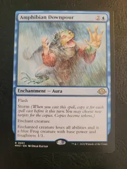Amphibian Downpour - Modern Horizons 3 - MTG Magic MH3 #0051 Blue Aura Rare LP - Image 1