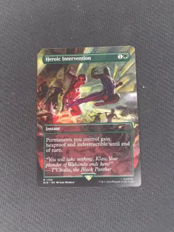 Heroic Intervention MTG Marvel Secret Lair Drop, Black Panther - Image 1