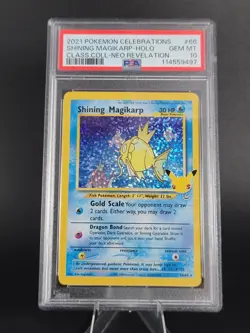 Pokemon - Shining Magikarp - Celebrations CC -66/64- Holo Rare - PSA 10 Gem Mint - Image 1