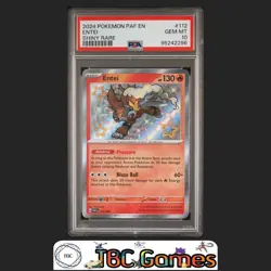 Entei Paldean Fates #112 Shiny Rare PSA 10 - Image 1