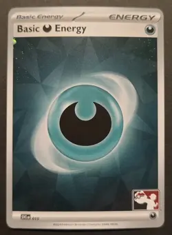 Play! Pokemon Prize Pack 6 Cosmo Holo Dark Basic Energy SVE015 M/NM - Image 1