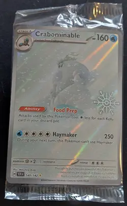 Pokemon TCG Crabominable Holiday calendar paradox rift 149/142 sealed - Image 1
