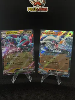 Pokemon Reshiram EX 030/159 & Salamence EX 114/158 Stamped Journey Together - Image 1