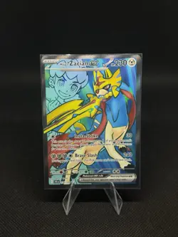 Pokemon Journey Together Full Art Holo Ultra Rare Hop's Zacian EX 176/159 SV09 - Image 1