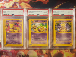 Pokemon TCG Expedition Abra, Kadabra + Alakazam #33, 84, 93 2002 PSA 10 Gem Mint - Image 1