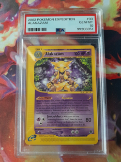 Pokemon TCG Expedition Abra, Kadabra + Alakazam #33, 84, 93 2002 PSA 10 Gem Mint - Image 2