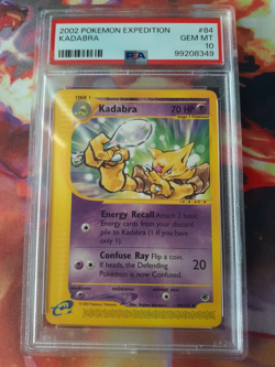 Pokemon TCG Expedition Abra, Kadabra + Alakazam #33, 84, 93 2002 PSA 10 Gem Mint - Image 4