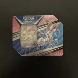 Pokemon TCG: V Heroes Tin Sylveon V New Factory Sealed W/Evolving 5x Boosters - Image 1
