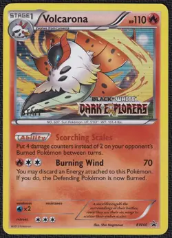 Pokemon Volcarona BW40 Holo STAFF Black & White Dark Explorers - Image 1