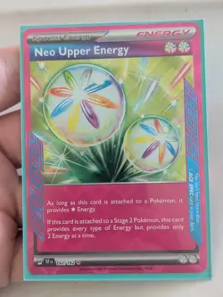 Neo Upper Energy 162/162SV05: Temporal Forces Ace Spec Holo Pokemon TCG - Image 1