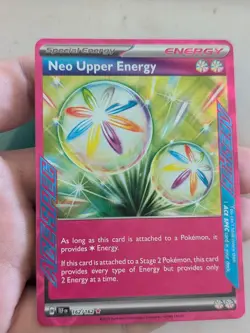 Neo Upper Energy 162/162SV05: Temporal Forces Ace Spec Holo Pokemon TCG - Image 2