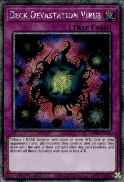 Deck Devastation Virus - Platinum Secret Rare 1st Ed. RA03-EN150 - NM - YuGiOh - Image 1