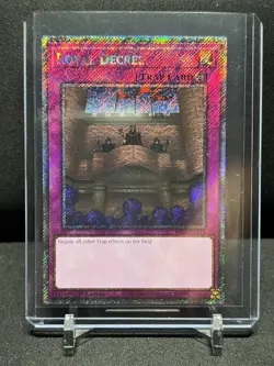 Royal Decree RA04-EN113 1st Edition Platinum Secret Rare Yu Gi Oh! NM - Image 1
