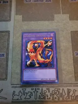 YUGIOH DARKFIRE DRAGON LOB-EN019 RARE UNLIMITED ED NM 2020 PRINT - Image 1