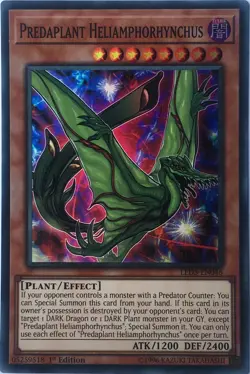 Yugioh! LP Predaplant Heliamphorhynchus - LED5-EN046 - Super Rare - 1st Edition - Image 1