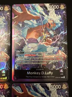 4 One Piece monkey.D.Luffy OP09-061 Starter Deck 26 Gear 5 Leader Alt Foil NM - Image 3