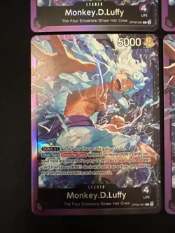 4 One Piece monkey.D.Luffy OP09-061 Starter Deck 26 Gear 5 Leader Alt Foil NM - Image 4