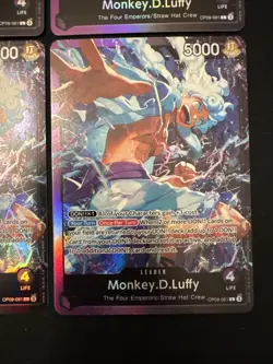 4 One Piece monkey.D.Luffy OP09-061 Starter Deck 26 Gear 5 Leader Alt Foil NM - Image 5