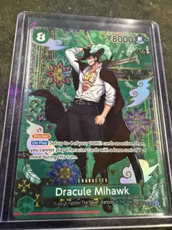 2026 One Piece OP14/EB04 Dracule Mihawk SP Alt Art OP12-030 SR Azure Sea’s Seven - Image 1
