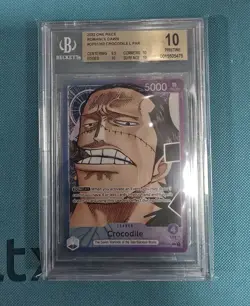 Crocodile (OP01-062) | Beckett 10 | V.2 Alt Art Leader One Piece TCG English - Image 1