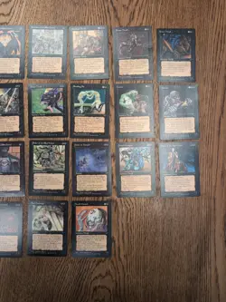 Magic The Gathering Fallen Empires 30 Black Cards M/NM - Image 3