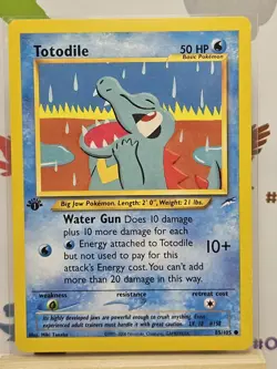 Totodile Neo Destiny 1st Edition Regular Card 85/105 - Image 1