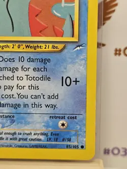 Totodile Neo Destiny 1st Edition Regular Card 85/105 - Image 3