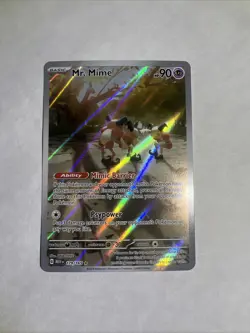 Pokemon TCG Mr. Mime 179/165 Scarlet & Violet Illustration Rare Card - Image 1