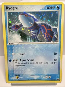 Kyogre 6/106 EX Emerald Holo Rare Pokemon Card 2005. NM-MINT - Image 1