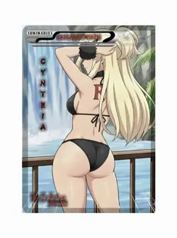 SunInAries - Custom Card - Goddess Waifu Universe Cynthia Cascading Vixen ARC032 - Image 1