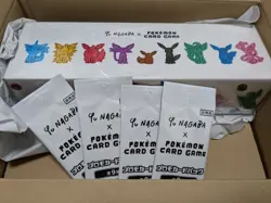 YU NAGABA × Pokemon Card Eevees Special Box Limited w/ Promo cards Set of 4 - Image 1