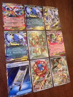 Lot Of 9 Pokemon TCG Set HOLO Rare Cards Assortment Collection Shiny FA EX - Image 2