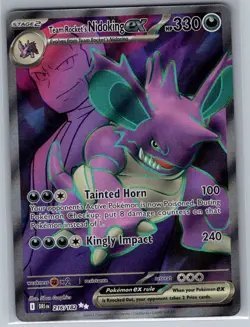 Team Rocket's Nidoking ex - 216/182 SV10: Destined Rivals - Pokemon Card - NM - Image 1