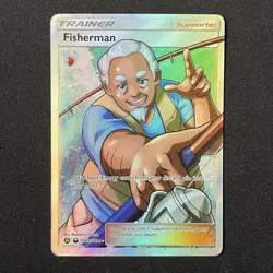 Fisherman SV83/SV94 Hidden Fates Shiny Vault Pokemon Card - Image 2