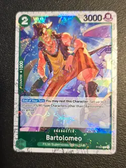 One Piece TCG PRB-01 Pirate Flag Foil - Bartolomeo P-029 P Card - English - Image 1