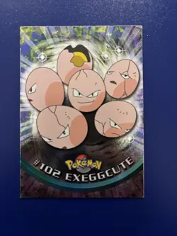 Pokemon #102 Exeggcute Card Foil Topps Chrome 2000 TV Animation Edition - Image 1