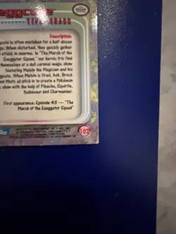 Pokemon #102 Exeggcute Card Foil Topps Chrome 2000 TV Animation Edition - Image 3