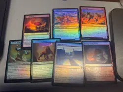 MTG Magic TCG Avatar The Last Airbender 7 Collector Card lot - Foils - NM - Image 1