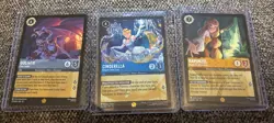 Disney Lorcana 3 Card Lot Cinderella Dream Come True Goliath Rapunzel Non-Foil - Image 1