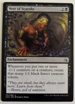 MTG Nest of Scarabs - LP - Amonkhet - Image 1