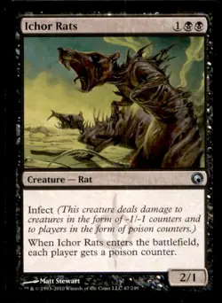 Ichor Rats LP Light Play Scars of Mirrodin MTG [7212] - Image 1