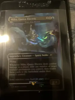 Miku, Queen Electric - Brago, King Eternal (Rainbow Foil) Secret Lair Drop Foil - Image 1
