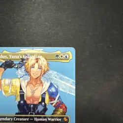 Tidus, Yuna's Guardian (Borderless) Commander: Final Fantasy Regular MTG 0205 - Image 4