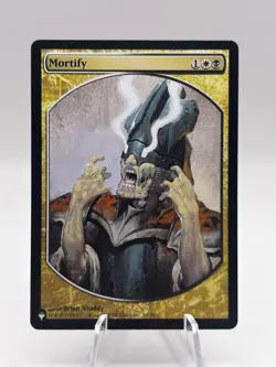 Mortify 3/7 Textless Full Art The List MTG NM - Image 1