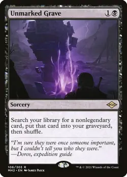 Unmarked Grave Modern Horizons 2 NM MTG - Image 1