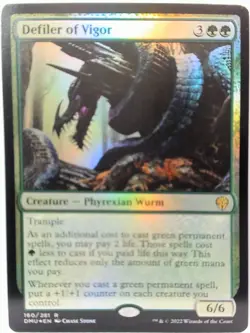 Defiler of Vigor Foil rare #160 Dominaria United NM/M - Image 1